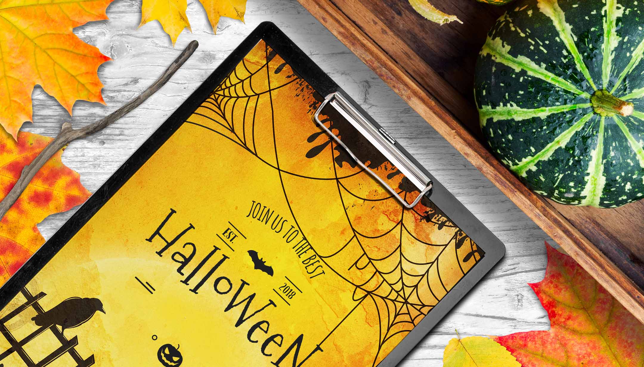 Impresión personalizada para campañas de otoño y Halloween