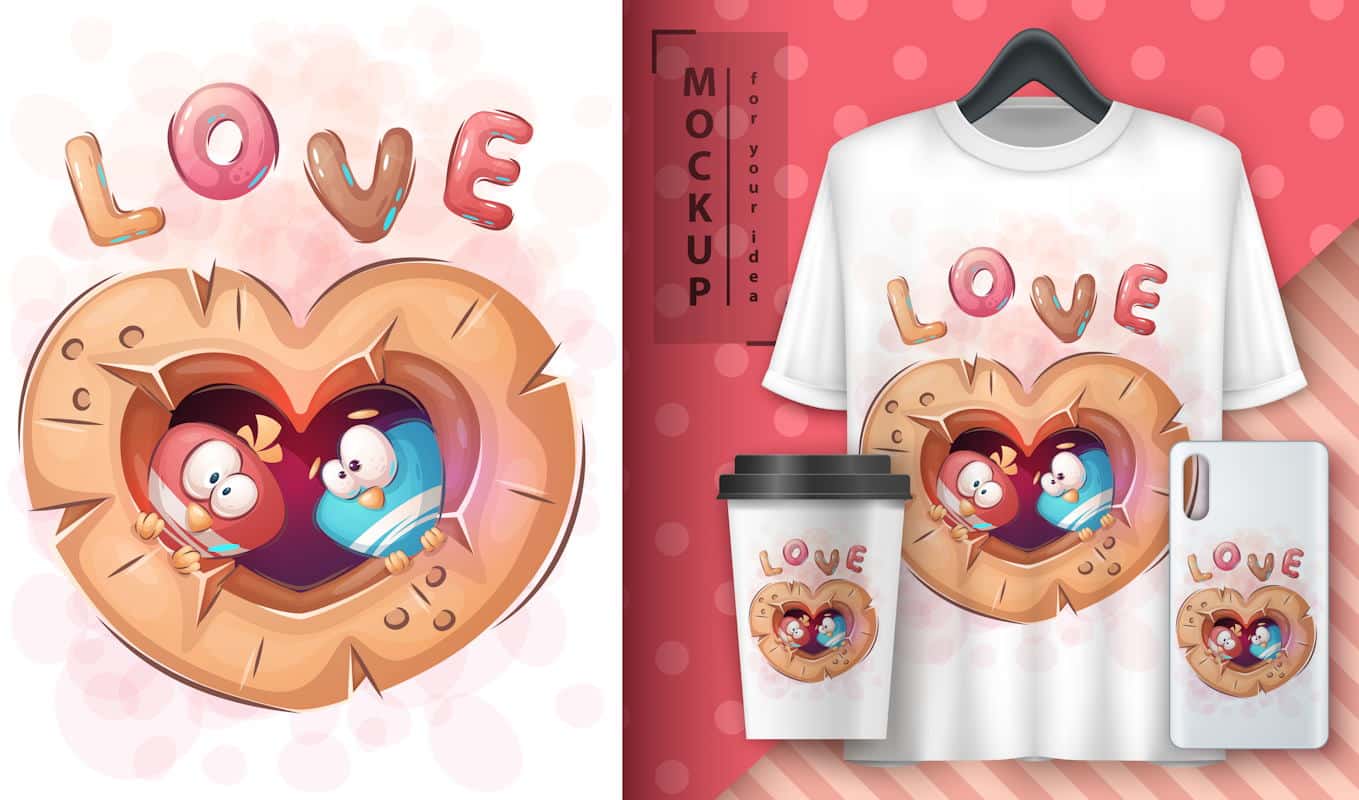 Impresión bajo demanda para productos de San Valentín: vende sin stock